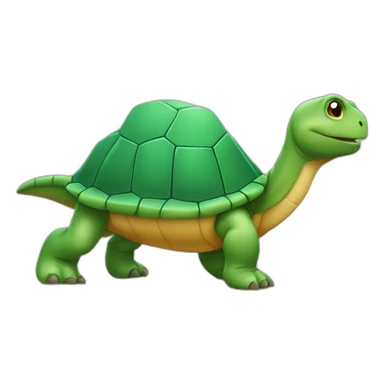 tortue sur dinosaure sticker