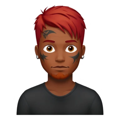 Chico blanco pelirrojo tatuado Nicky oscuro sticker