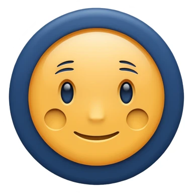 navy blue circle emoji  sticker
