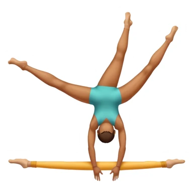person doing gymnastics sticker