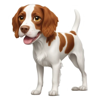 French Brittany spaniel sticker
