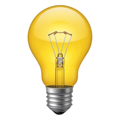 a lightbulb where you can't see the internals sticker