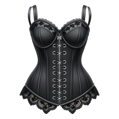 Goth black lace corrset sticker