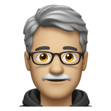 Homme chauve avec appareil photo  sticker