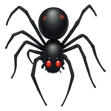Black widow spider realistic  sticker