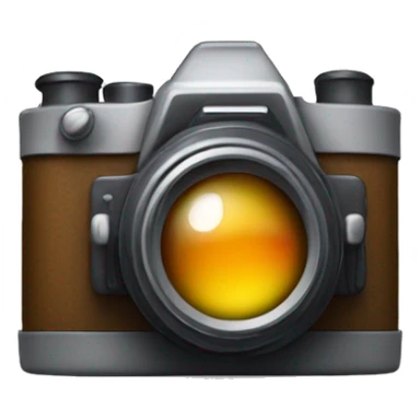 Create an emoji of a Camera that captures the essence of cinema. It should be vibrant, visually appealing, 
and embody the spirit of filmmaking. Include details that make it recognizable 
and engaging for movie lovers.
 sticker
