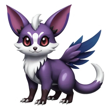 Shiny Dark Furret-Absol-Noibat-Noivern-Hybrid (Full body) sticker