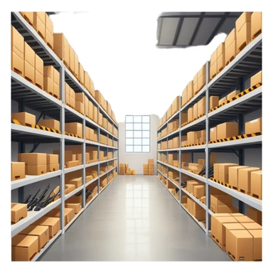 a warehouse with weapons sticker