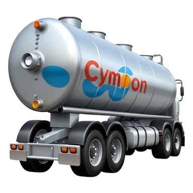 natural gas tanker tractor-trailer sticker