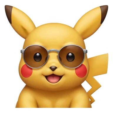 Pikachu qui enlève ses lunettes de soleil et fait un clin d'œil sticker