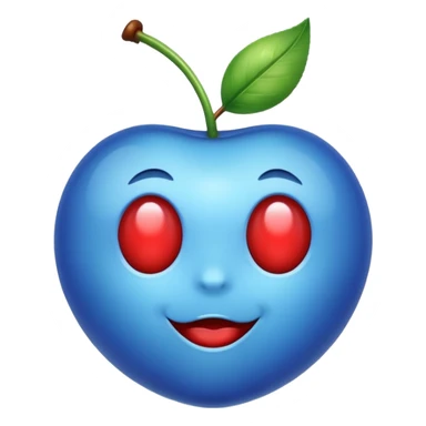 Une  cerise bleu ils 8 sticker