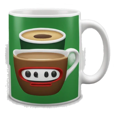 mug with Central Perk sign sticker