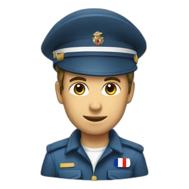 french airforce soldier sticker