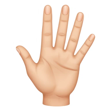 Yvl hand sign only 3 fingers up including thunb sticker