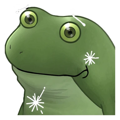 Sparkle fart sticker