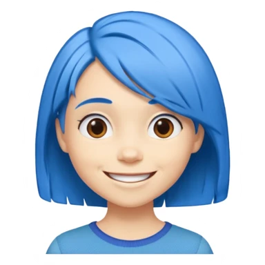 Joy (blue hair) from The Inside Out movie sticker