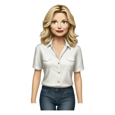 michelle pfeiffer wearing shirt sticker