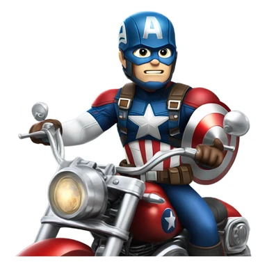 easy rider captain america on chopper motorcycle sticker