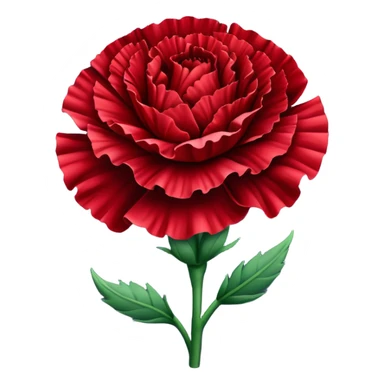 Red carnation sticker