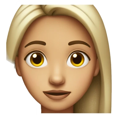 A girl side eye sticker