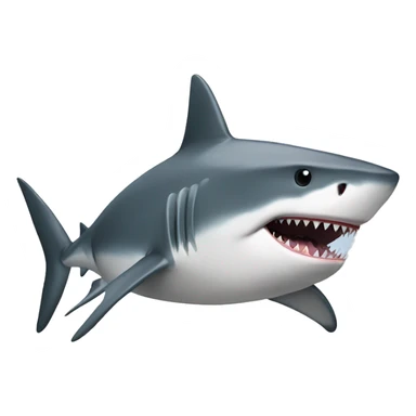 Shark mixed with duck sticker
