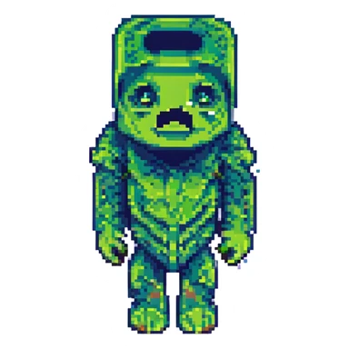 Minecraft creeper pixel art sticker