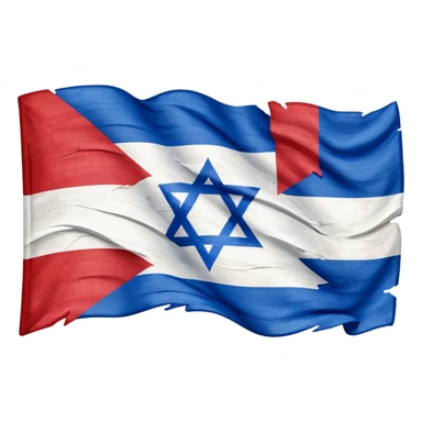 Crossed out Israel flag sticker