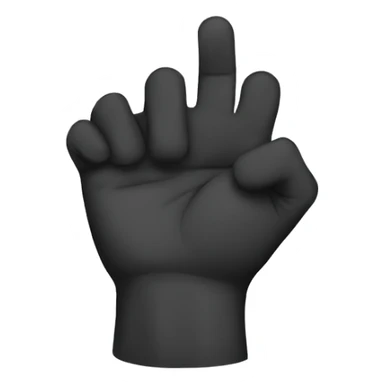 hand doing an L shape sticker