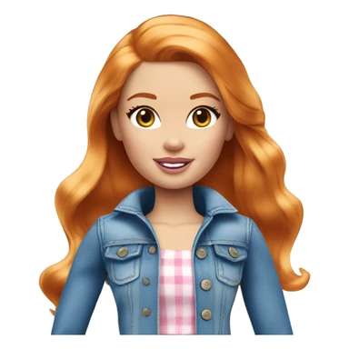 Beautiful Barbie ginger fair skin sticker