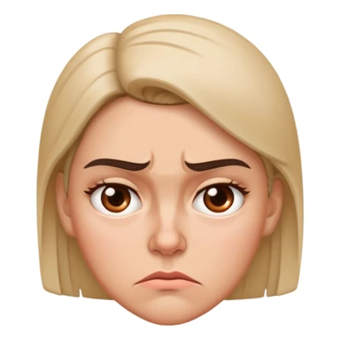 Woman annoyed  sticker