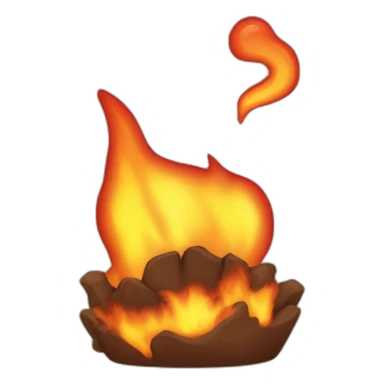 Fuego con la palabra hot sticker