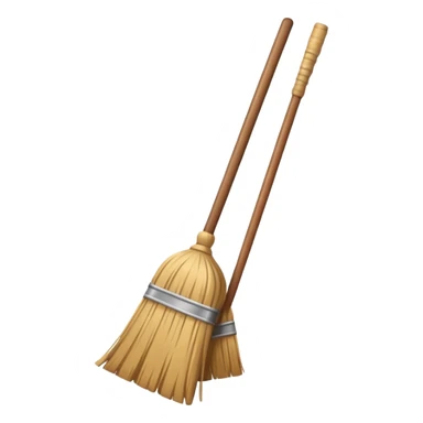 create a broom emoji sweeping dust sticker