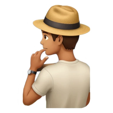 quelqu'un qui admire la vue depuis un point panoramique
 sticker