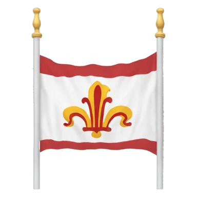 drapeau original de la lorraine avec les 3 alérions  sticker
