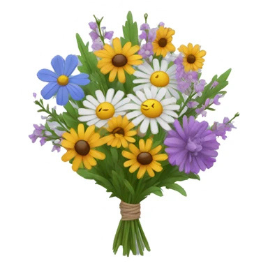bouquet of wildflowers  sticker