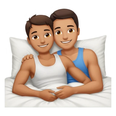Masculine women spooning in bed sticker