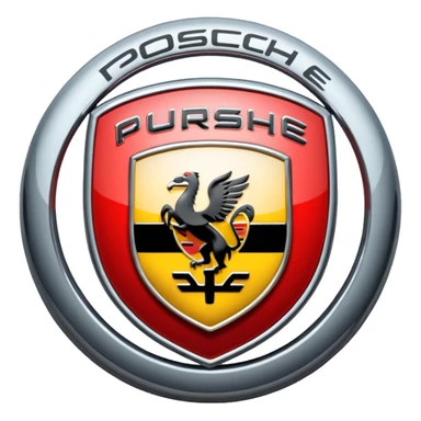 porsche logo sticker