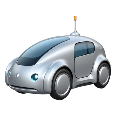 future delivery car robot sticker
