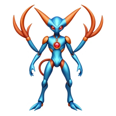 Metallic Incandescent Handsome Deoxys-Stitch-hybrid  (full body) sticker