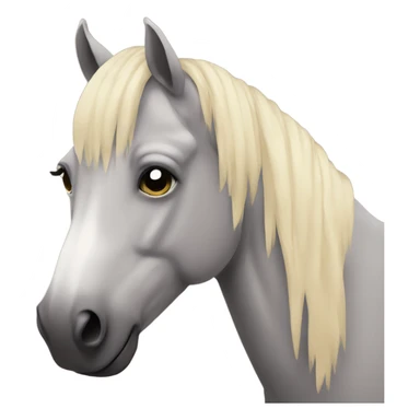 Sad horse sticker