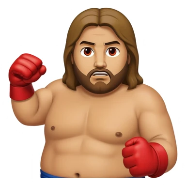 Jesus punching obese Trump realistic sticker