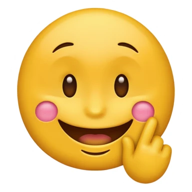 Emoji qui croque son doigt  sticker