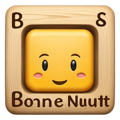 les mots 'Bonne Nuit' écrits en français avec les personnages du jeu Homescapes sticker