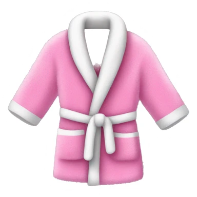 pink fuzzy bathrobe sticker