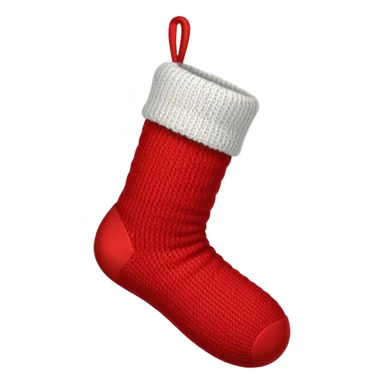 Christmas red sock sticker