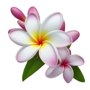 frangipani flower sticker