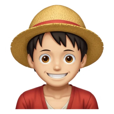 Luffy smiling sticker