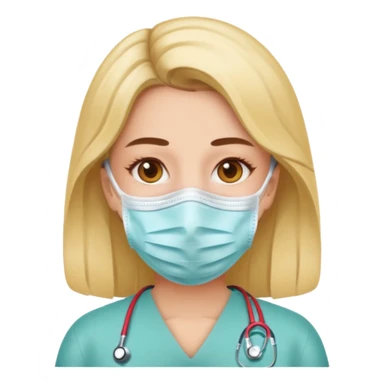 chronic diseases woman iOS emoji style sticker