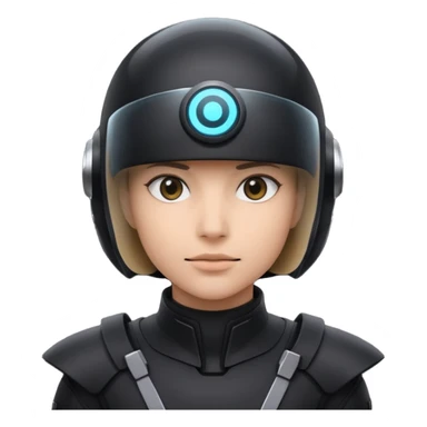 time traveler in black clothes sticker