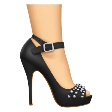 Black rivet heels  sticker